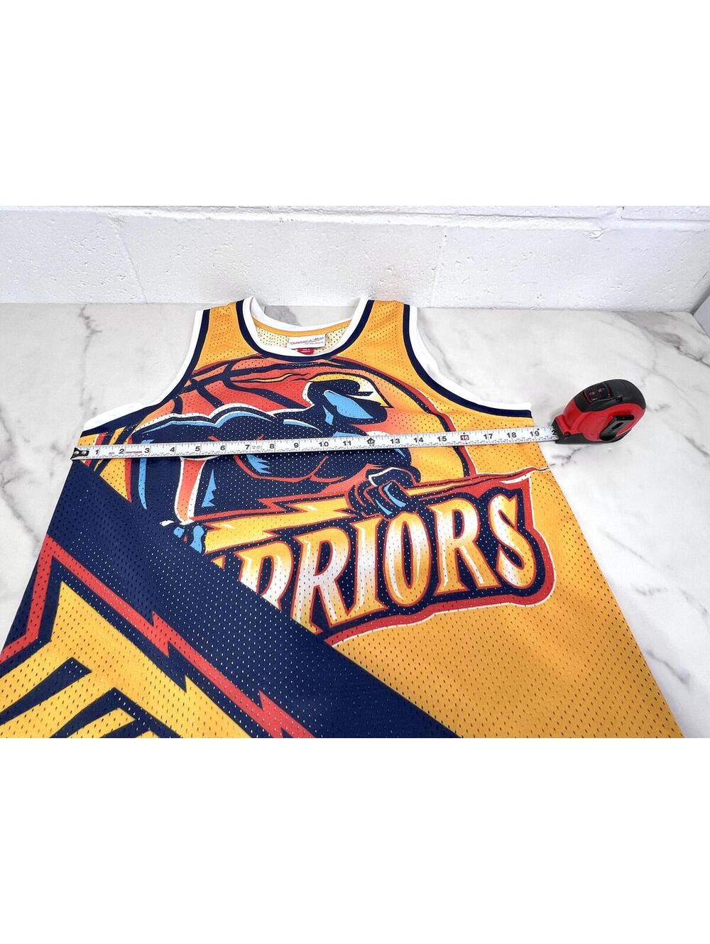 Golden State Warriors Youth Size Large Hardwood Classics Basketball Jersey Tank - Picture 9 of 10